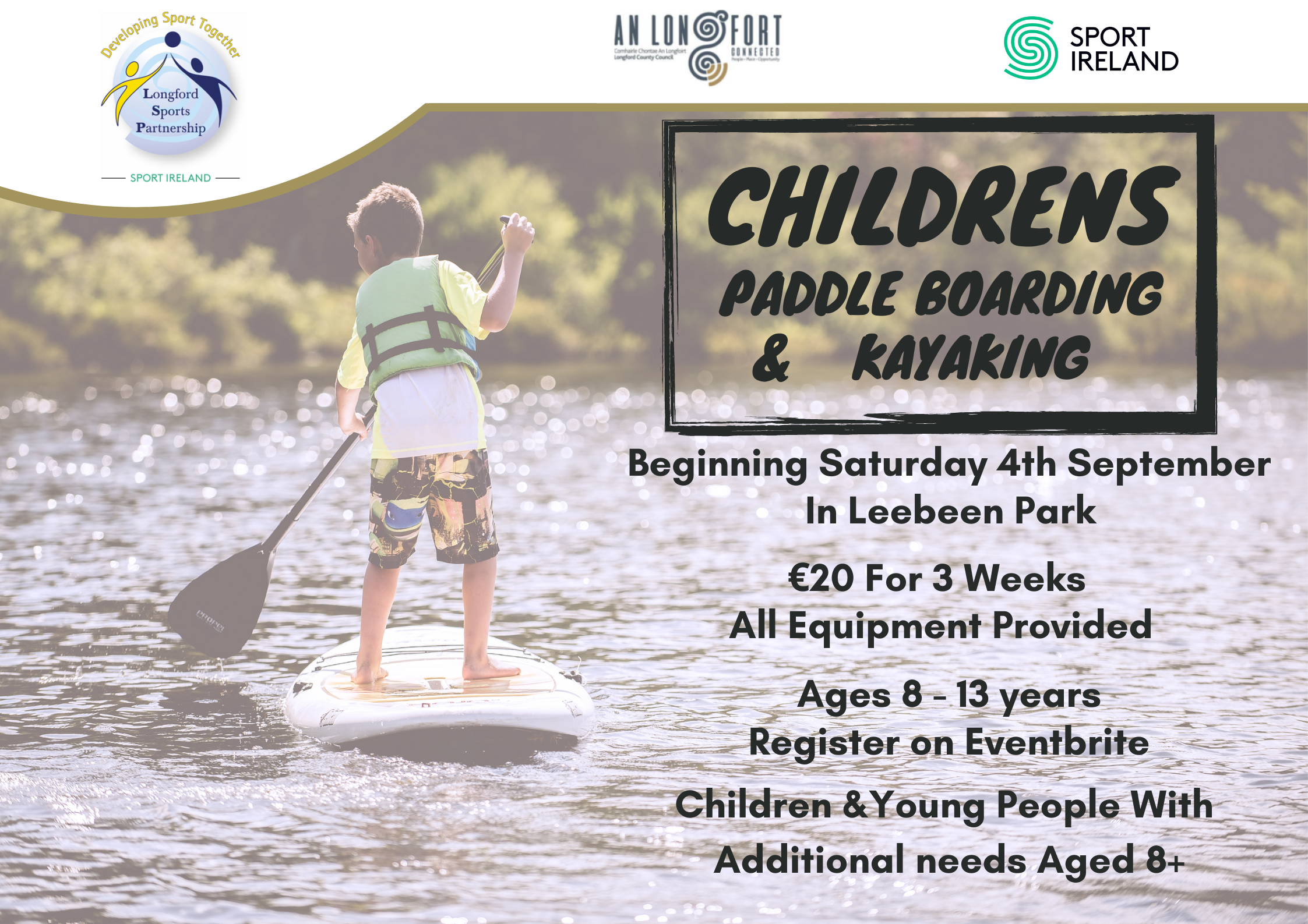 Childrens-Kayaking-Leebeen-Poster